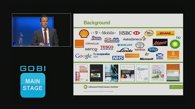 Closing Keynote: “From KPIs and Dashboards to Analytics and Big Data”