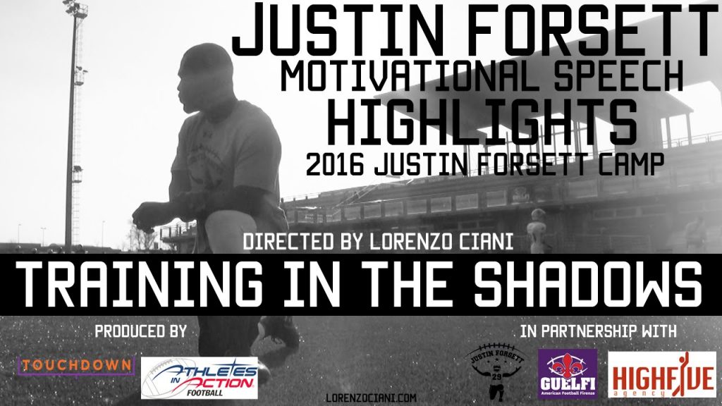 JUSTIN FORSETT in TRAINING IN THE SHADOWS Motivational Speech