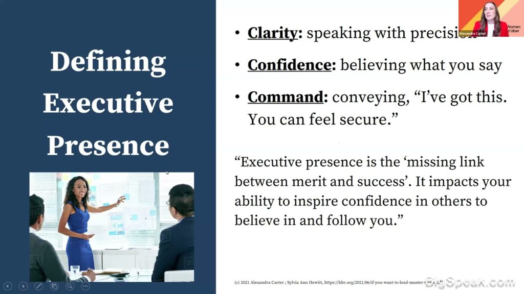 Executive Presence through the Voice – Alexandra Carter