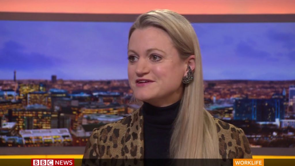 BBC news segment Sophie Hackford
