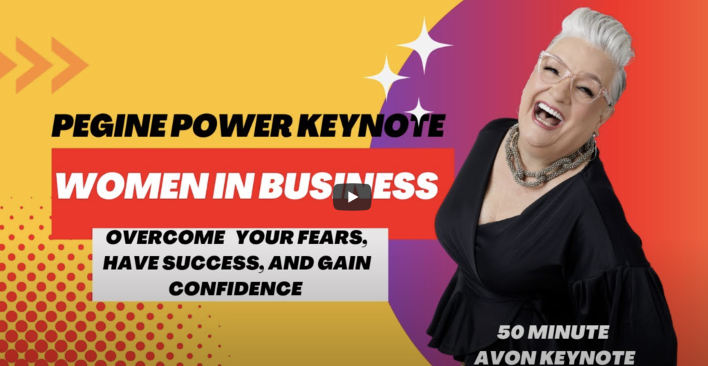 Pegine Keynote Speech for AVON. Be inspired, Laugh and Learn (50 minutes)