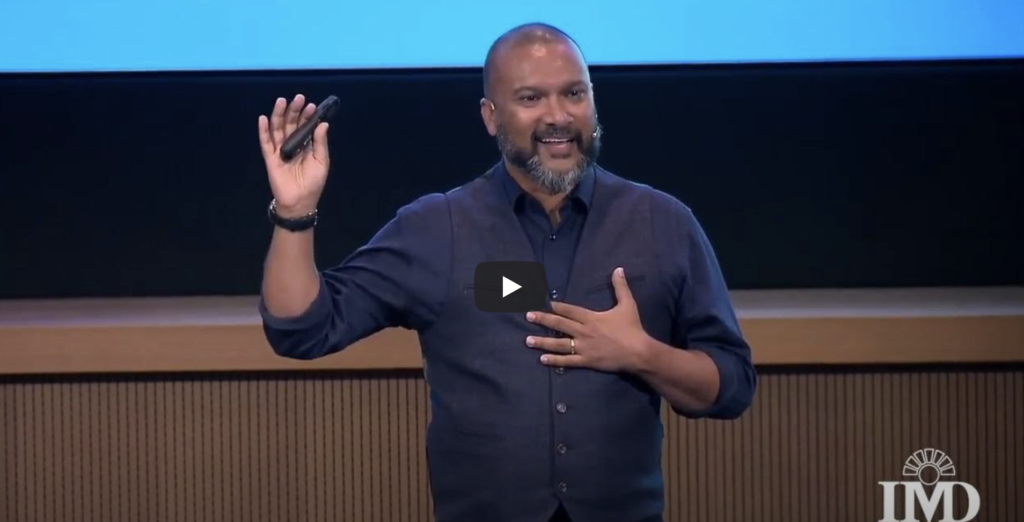 Afdhel Aziz at IMD Business School Speaking About Purpose in Business