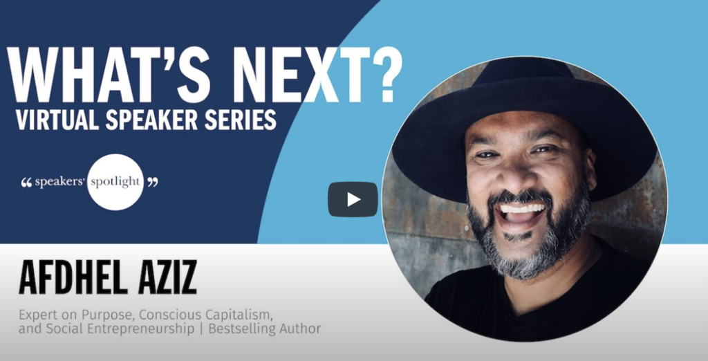 Virtual Speaker Series: Why Good Is the New Cool | Afdhel Aziz