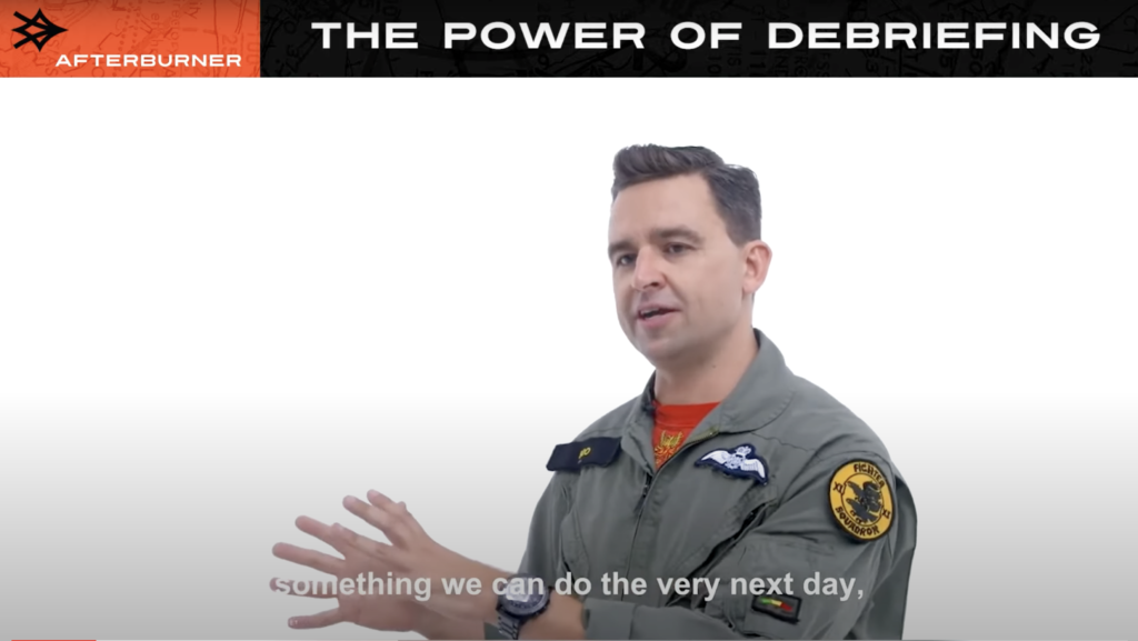 The Power of Debriefing | Afterburner, Inc.