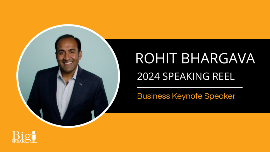 Rohit Bhargava – Business Keynote Speaker – 2024 Speaking Reel