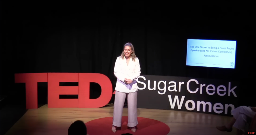 The Secret to Great Public Speaking (No, It’s Not Confidence) | Jess Ekstrom | TEDxSugar Creek Women
