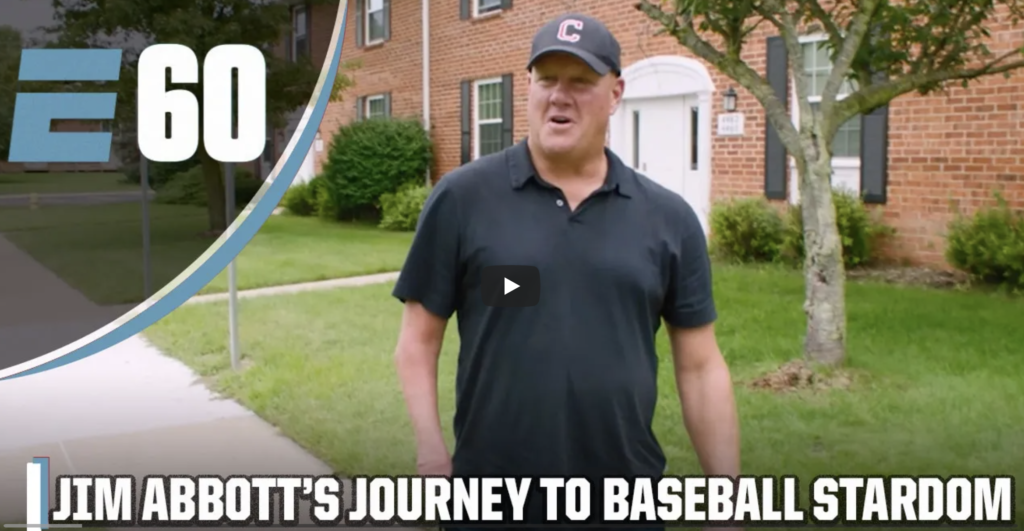 How Jim Abbott, born without a right hand, learned to play baseball