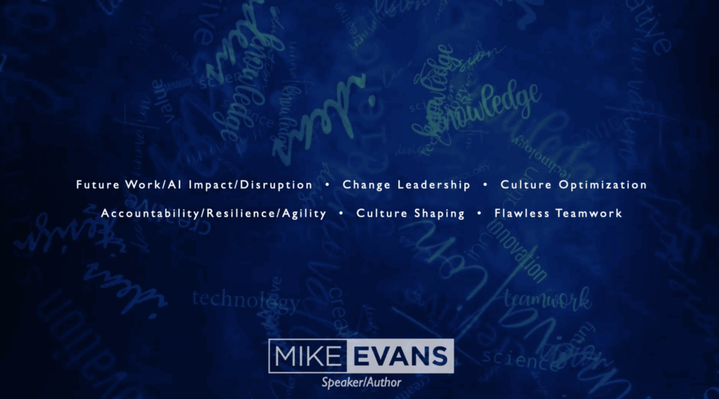 Mike Evans – Keynote Speaker Video Clips and Overview 2026