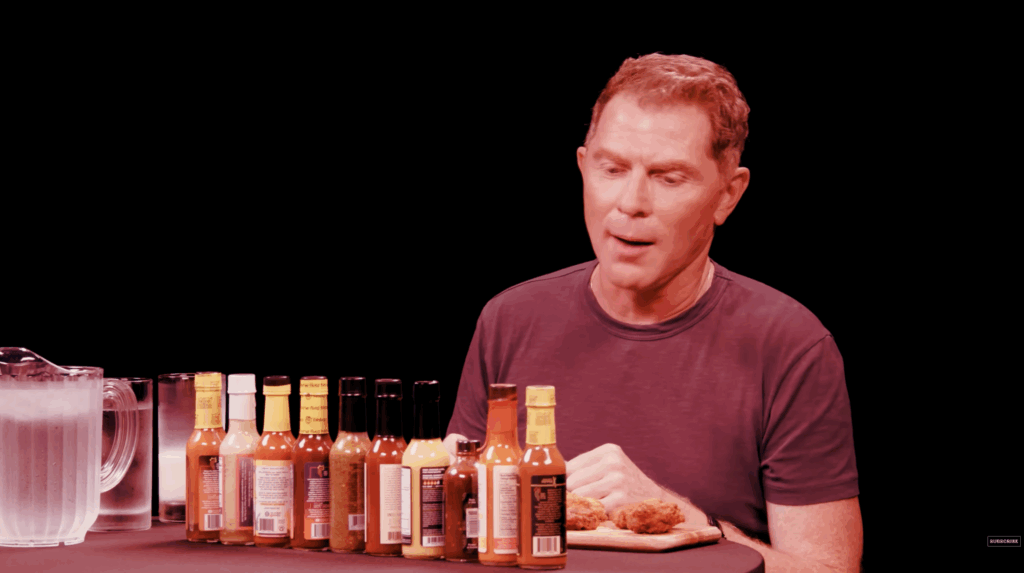 Bobby Flay Throws Down Against Spicy Wings | Hot Ones