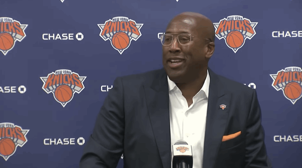 Mike Brown addresses the media as new Knicks Head Coach