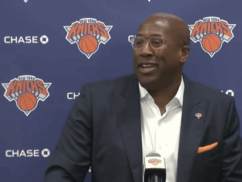 Mike Brown addresses the media as new Knicks Head Coach
