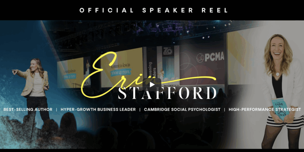 Keynote Speaker Erin Stafford 2026 Speaker Reel