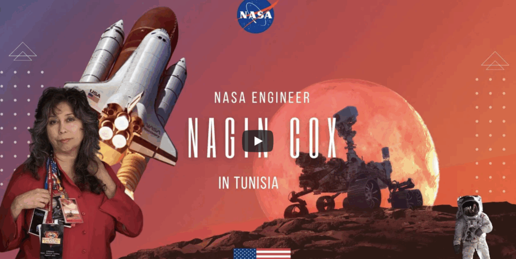 NASA spacecraft engineer Nagin Cox visit to Tunisia